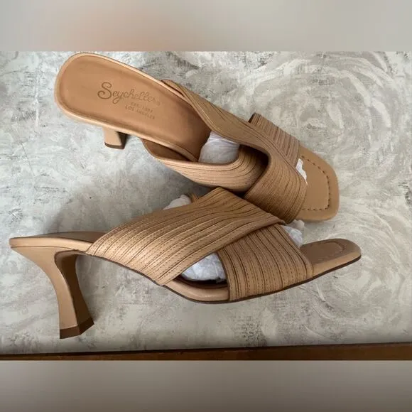 NEW ANTHROPOLOGIE X SEYCHELLES FLEET HEEL SANDALS MULES