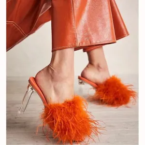 New Free People Jeffrey Campbell Daisy Heels in orange size 7Retail $138