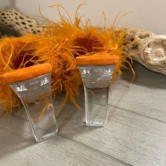 New Free People Jeffrey Campbell Daisy Heels in orange size 7Retail $138
