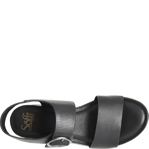 NEW❣️Sofft Faedra Wedge Sandals Sz. 7.5M Black