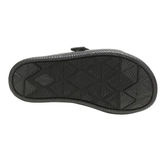 NIB Chaco Chillos Slide Sandal In Black Kids Size 3