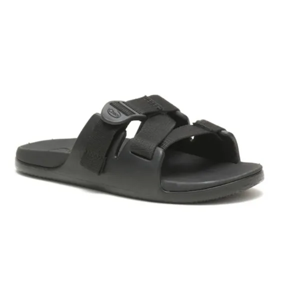 NIB Chaco Chillos Slide Sandal In Black Kids Size 3