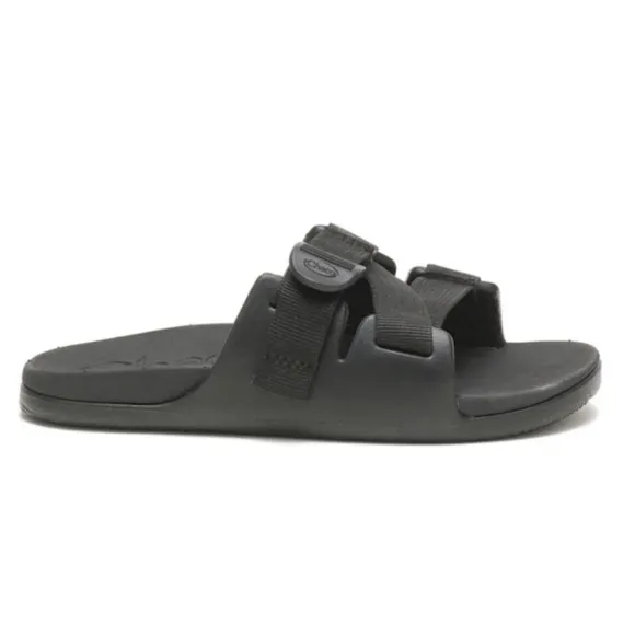 NIB Chaco Chillos Slide Sandal In Black Kids Size 3