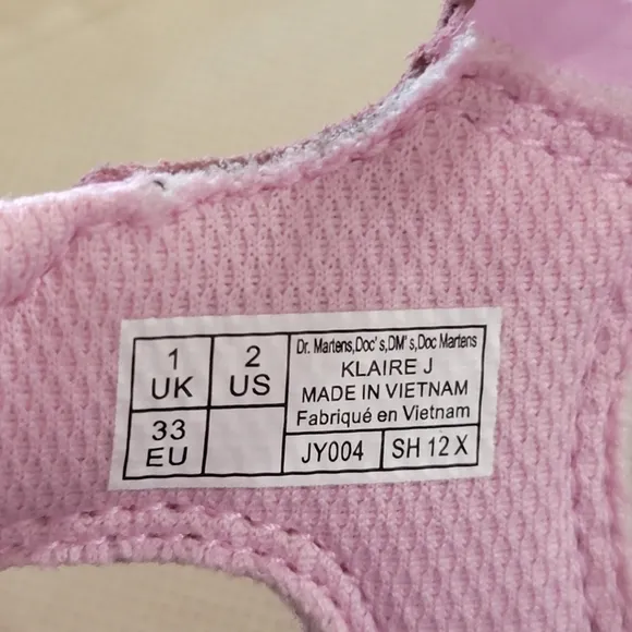 NIB DR MARTENS Pink Klaire Sandals SZ. 2