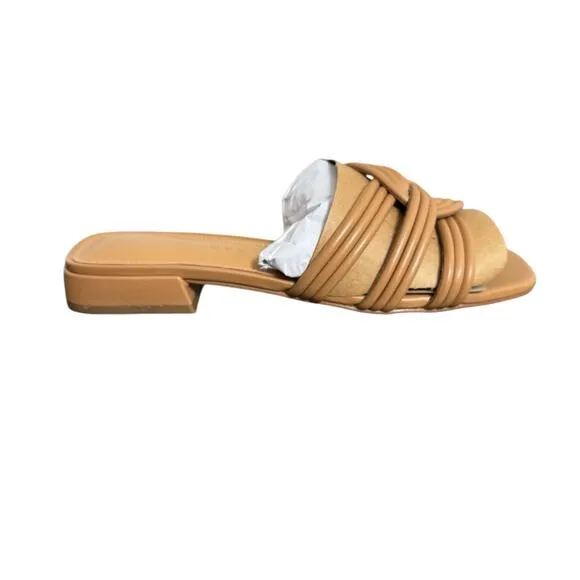 NIB! Marc Fisher Casara Slip-On Slide Sandals in Medium Natural - Size 8