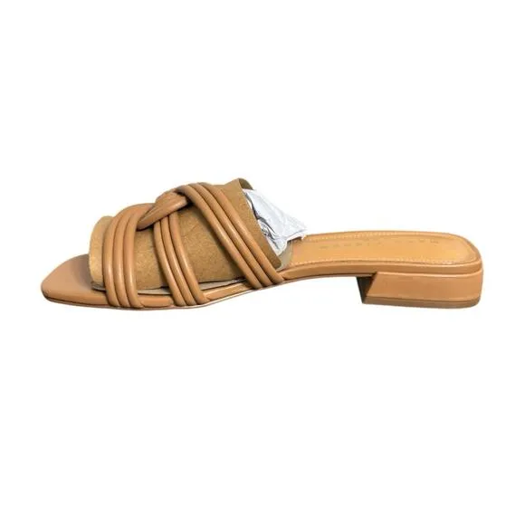 NIB! Marc Fisher Casara Slip-On Slide Sandals in Medium Natural - Size 8