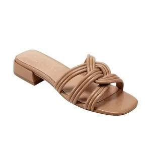 NIB! Marc Fisher Casara Slip-On Slide Sandals in Medium Natural - Size 8
