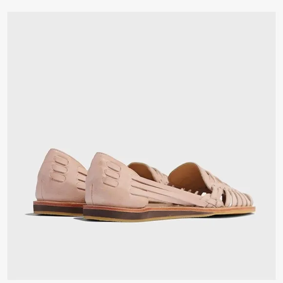 NIB Nisolo Huarache Leather Sandals in Desert Rose Women’s size 7.5