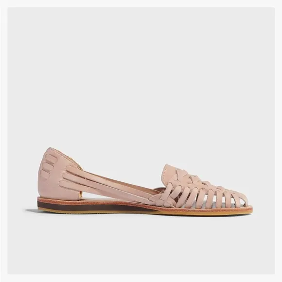 NIB Nisolo Huarache Leather Sandals in Desert Rose Women’s size 7.5