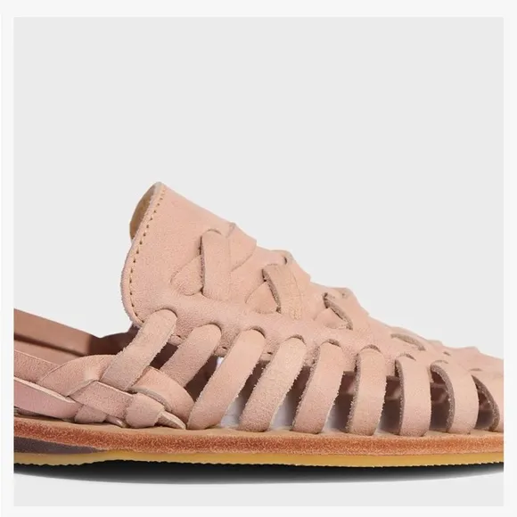 NIB Nisolo Huarache Leather Sandals in Desert Rose Women’s size 7.5