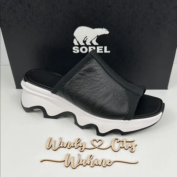 NIB Sorel Kinetic Impact Slide High Sandal Sz 9.5