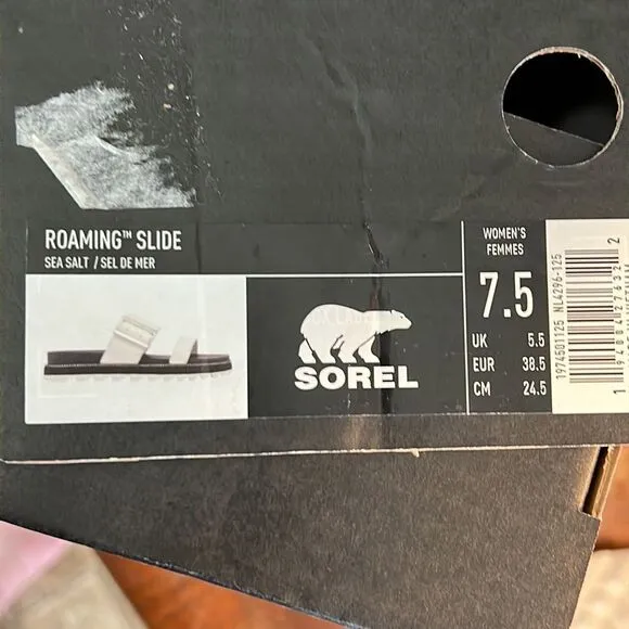 NIB Sorel | Roaming Slide Leather Sandal | Size 7.5