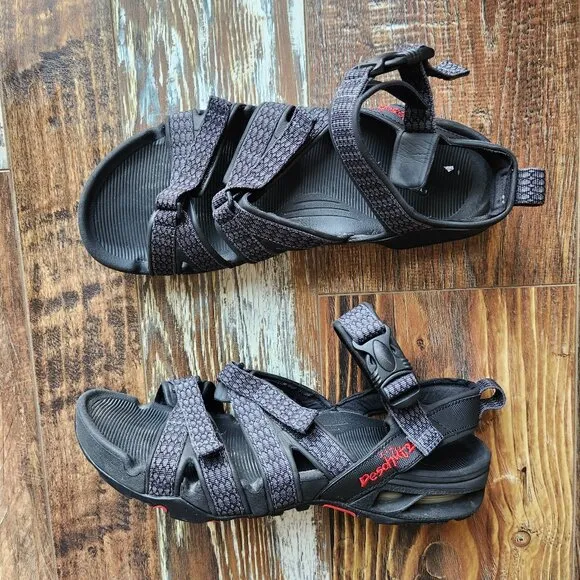 Nike ACG Men's Air Deschutz Water Sport Hiking Sandals Adjustable Black Grey
