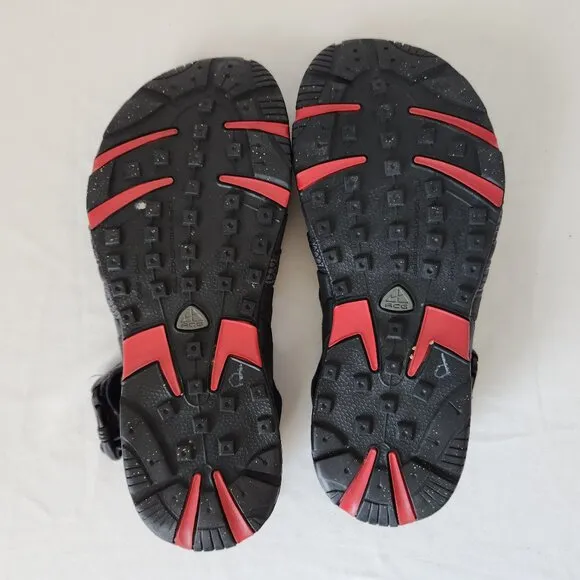 Nike ACG Men's Air Deschutz Water Sport Hiking Sandals Adjustable Black Grey