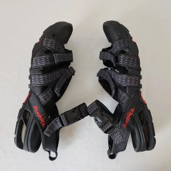 Nike ACG Men's Air Deschutz Water Sport Hiking Sandals Adjustable Black Grey