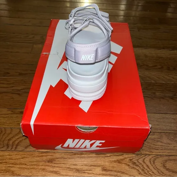 Nike Icon Classic Platform Sandals Sporty Platinum Violet -Sail Women’s Size 10