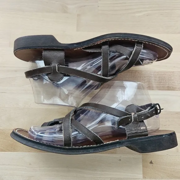 NIMROD Jesus Sandals 100% Leather Sz 9.5