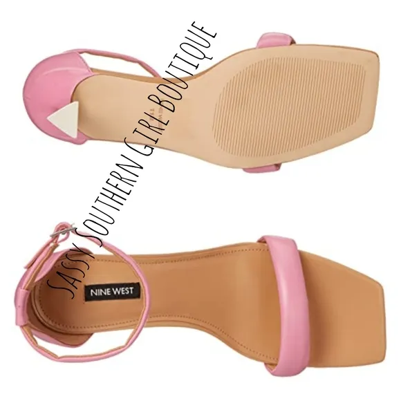 🆕⭐Nine West pink kitten heel sandals