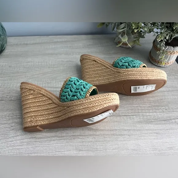 NINE WEST Women's Holand Casual Espadrille Wedge Sandals