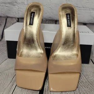 Nine West Women's Raylen Kitten Heel Slip-on Dress Sandals