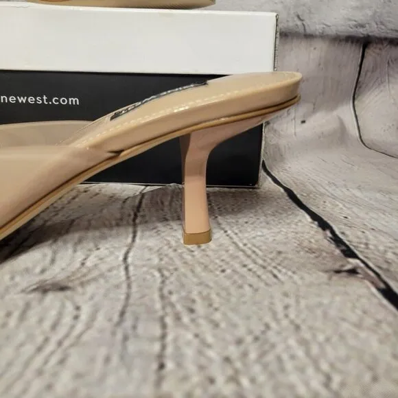Nine West Women's Raylen Kitten Heel Slip-on Dress Sandals
