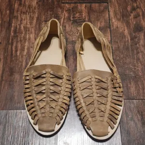 Nisolo Huarache Sandals Mens 11 Tobacco 100% Leather Beach Boho
