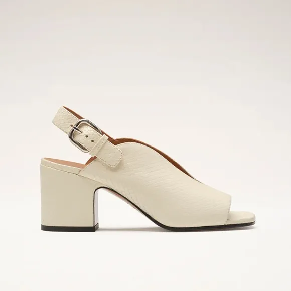 Nomasei BAGHERA Sandals Embossed Pompeii White Size 41 9.5 US
