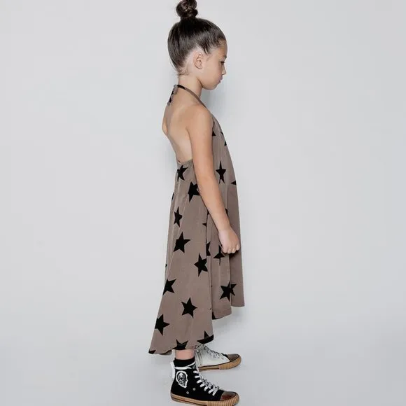 NUNUNU Star Collar Dress