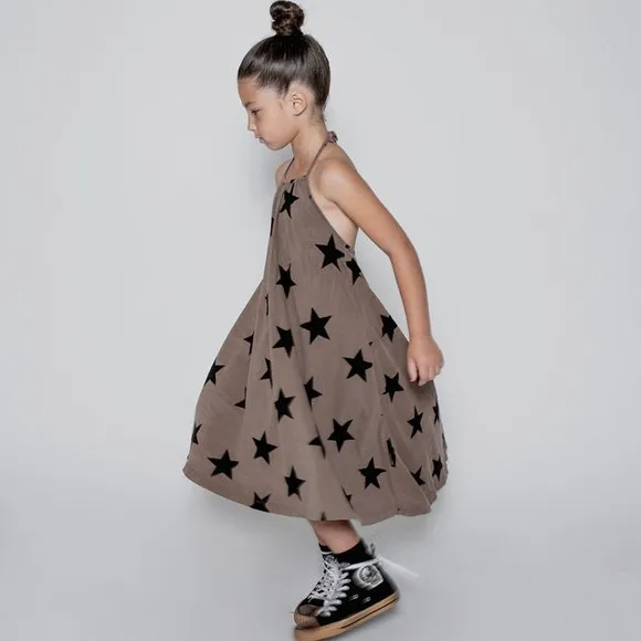NUNUNU Star Collar Dress