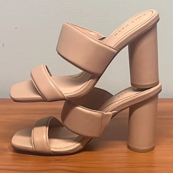 NWOB Cole Haan Women's Reina 2 Band Brush Leather Sandal Size 8