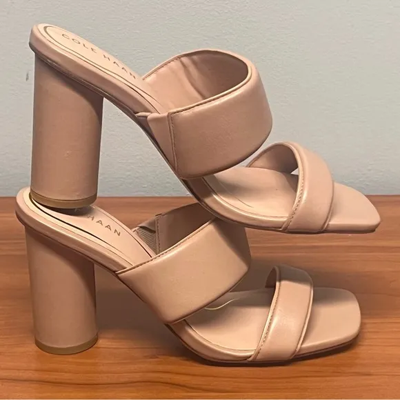 NWOB Cole Haan Women's Reina 2 Band Brush Leather Sandal Size 8
