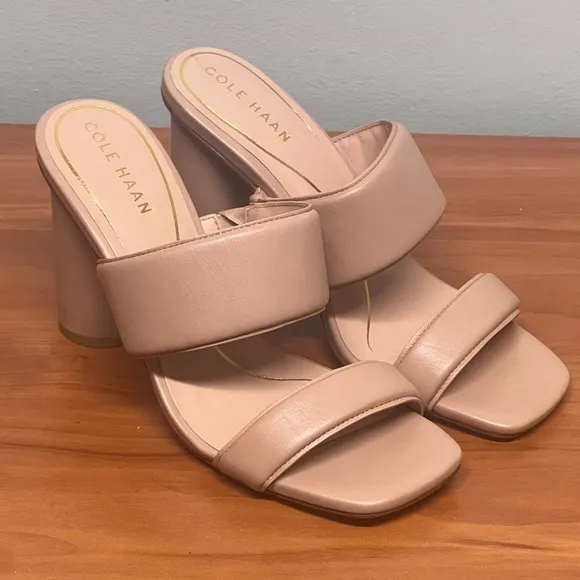 NWOB Cole Haan Women's Reina 2 Band Brush Leather Sandal Size 8