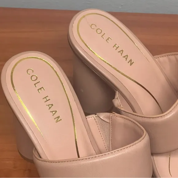 NWOB Cole Haan Women's Reina 2 Band Brush Leather Sandal Size 8