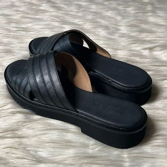 NWOB Madewell The Alina Platform Sandal in True Black
