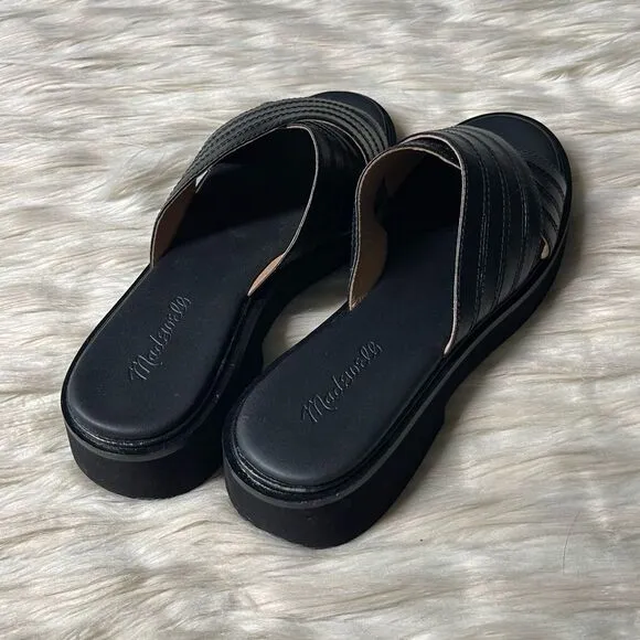 NWOB Madewell The Alina Platform Sandal in True Black