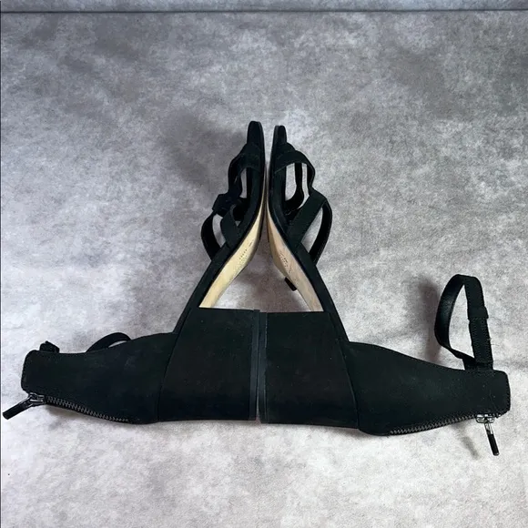 NWOT Eileen Fisher Black Women's Sandals Heeled Sz 13 Block Heel Summer