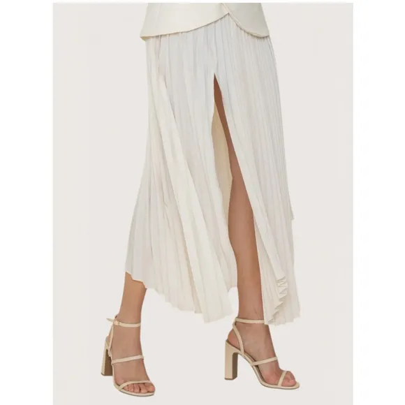 NWOT! Lanny Pleated Skirt – Ivory
