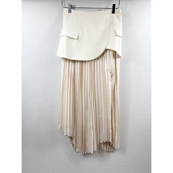 NWOT! Lanny Pleated Skirt – Ivory