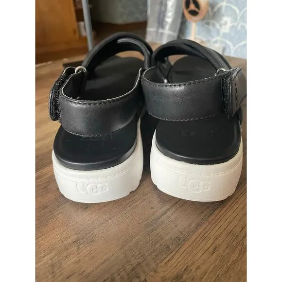 NWOT UGG Zayne Women’s Black Slingback Sandals