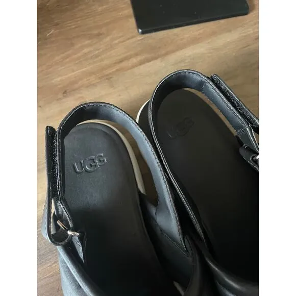 NWOT UGG Zayne Women’s Black Slingback Sandals