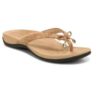 NWOT Vionic Bella Toe Post Sandals - Gold Cork
