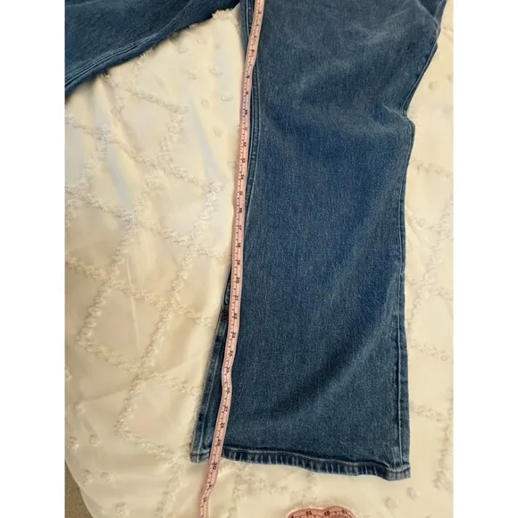 NWT Abercrombie &amp; Fitch Jeans 70's Vtg Flare 18S Ultra High Rise Split Hem