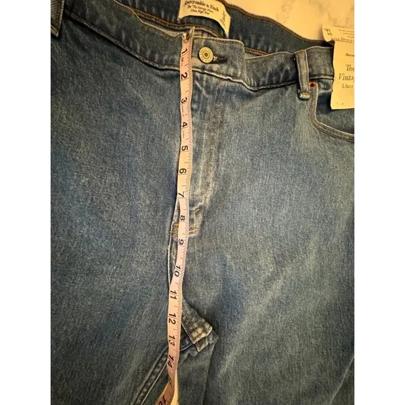 NWT Abercrombie &amp; Fitch Jeans 70's Vtg Flare 18S Ultra High Rise Split Hem