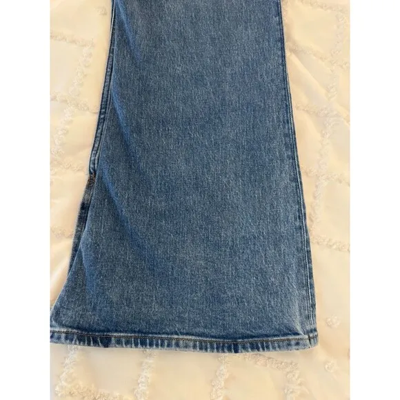 NWT Abercrombie &amp; Fitch Jeans 70's Vtg Flare 18S Ultra High Rise Split Hem