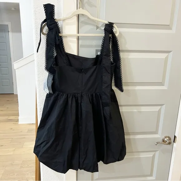NWT Adrianna Papell Tie Shoulder Bubble Mini Dress