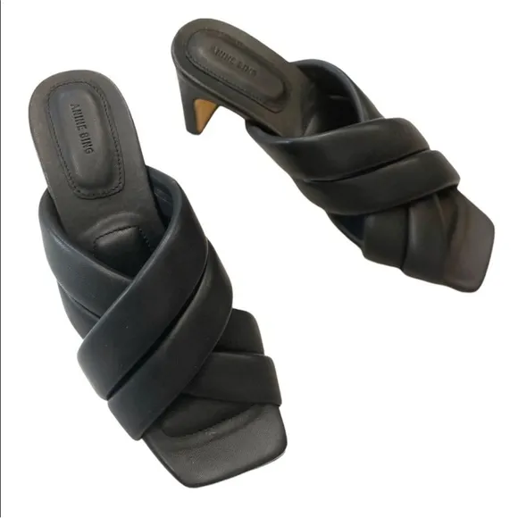NWT Anine Bing Cade Leather Criss Cross Sandals Size 6
