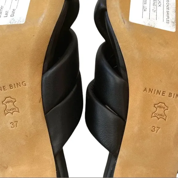 NWT Anine Bing Cade Leather Criss Cross Sandals Size 6