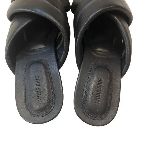 NWT Anine Bing Cade Leather Criss Cross Sandals Size 6