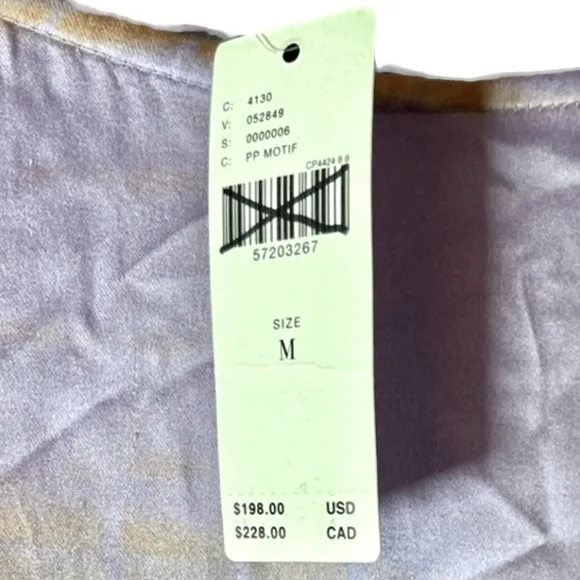 NWT Anthropologie NorBlack NorWhite Sonne Tie-Dye‎ Tunic Dress Lavender M