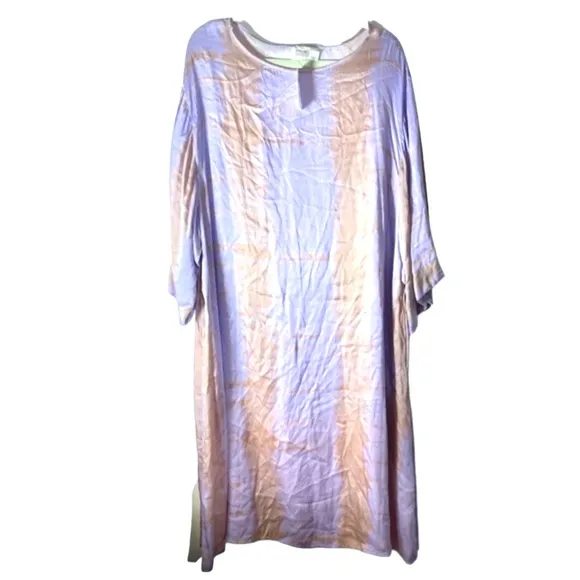 NWT Anthropologie NorBlack NorWhite Sonne Tie-Dye‎ Tunic Dress Lavender M
